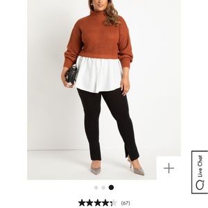 Plus Size sweater top from ELOQUII